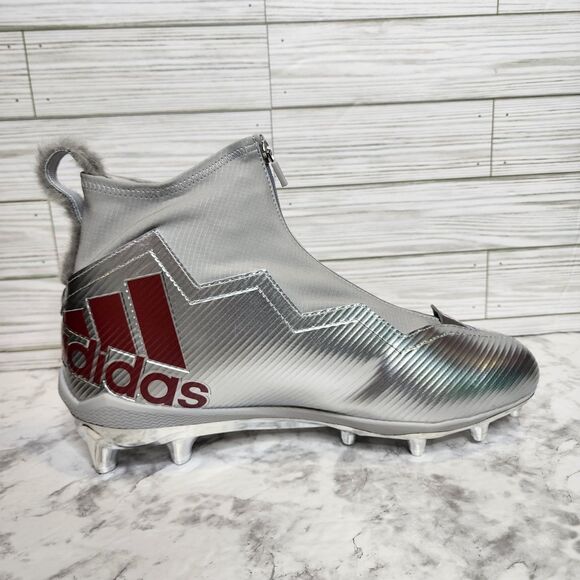 Adidas Nasty Fly NC State Wolfpack Player Issue Football Cleats Men's 13 HQ6405 - Picture 3 of 12